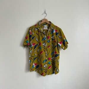 DY Jeans Drygoods 90’s Mustard Print Short Sleeve Pant Set
